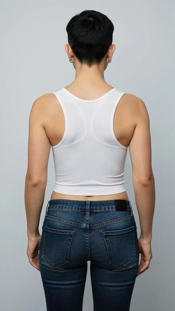 Women’s firm chest binder bra for comfortable, effective chest compression for everyday support