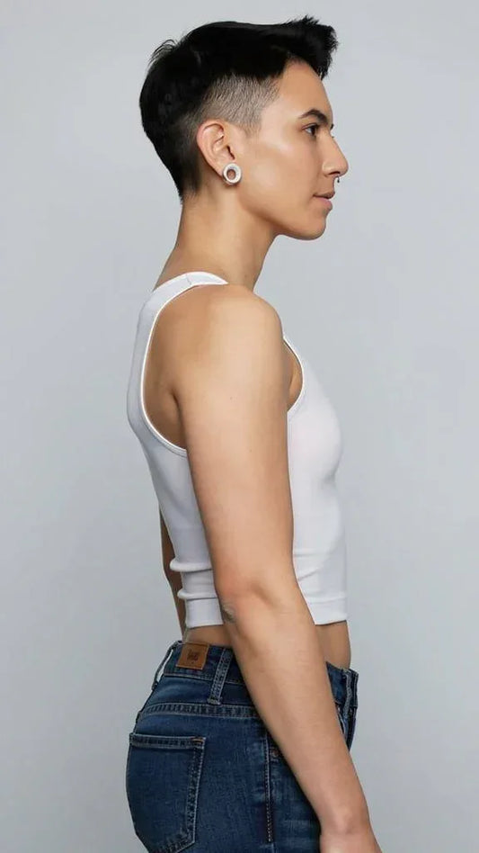 Women’s firm chest binder bra for comfortable, effective chest compression for everyday support