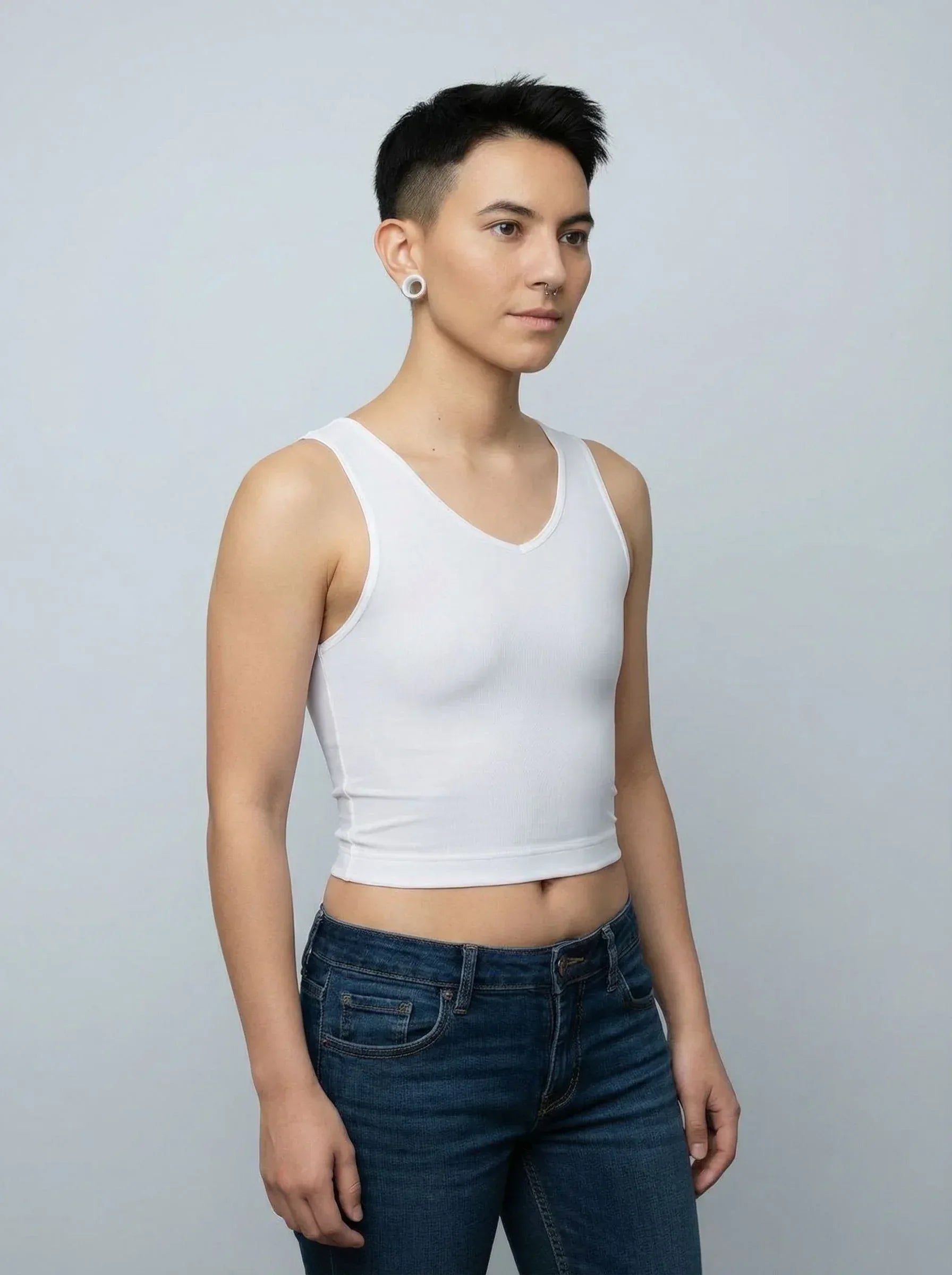 Women’s firm chest binder bra for comfortable, effective chest compression for everyday support