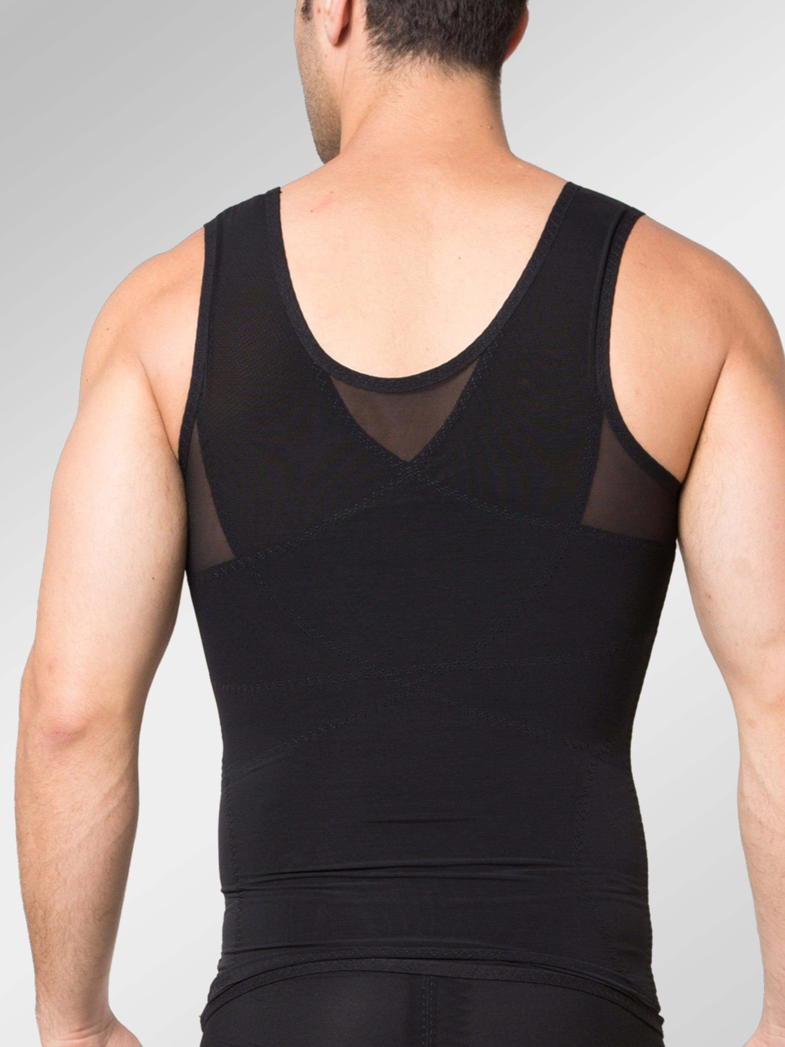 BaronHong Gynaecomastie Compressie Shirt Vest om Man Boobs Moobs Afslanken Heren Shapewear Plat Hele Buik (zwart, M BaronHong Gynaecomastie Compressie Shirt Vest om Man Boobs Moobs Afslanken Heren Shapewear Plat Hele Buik (zwart, M