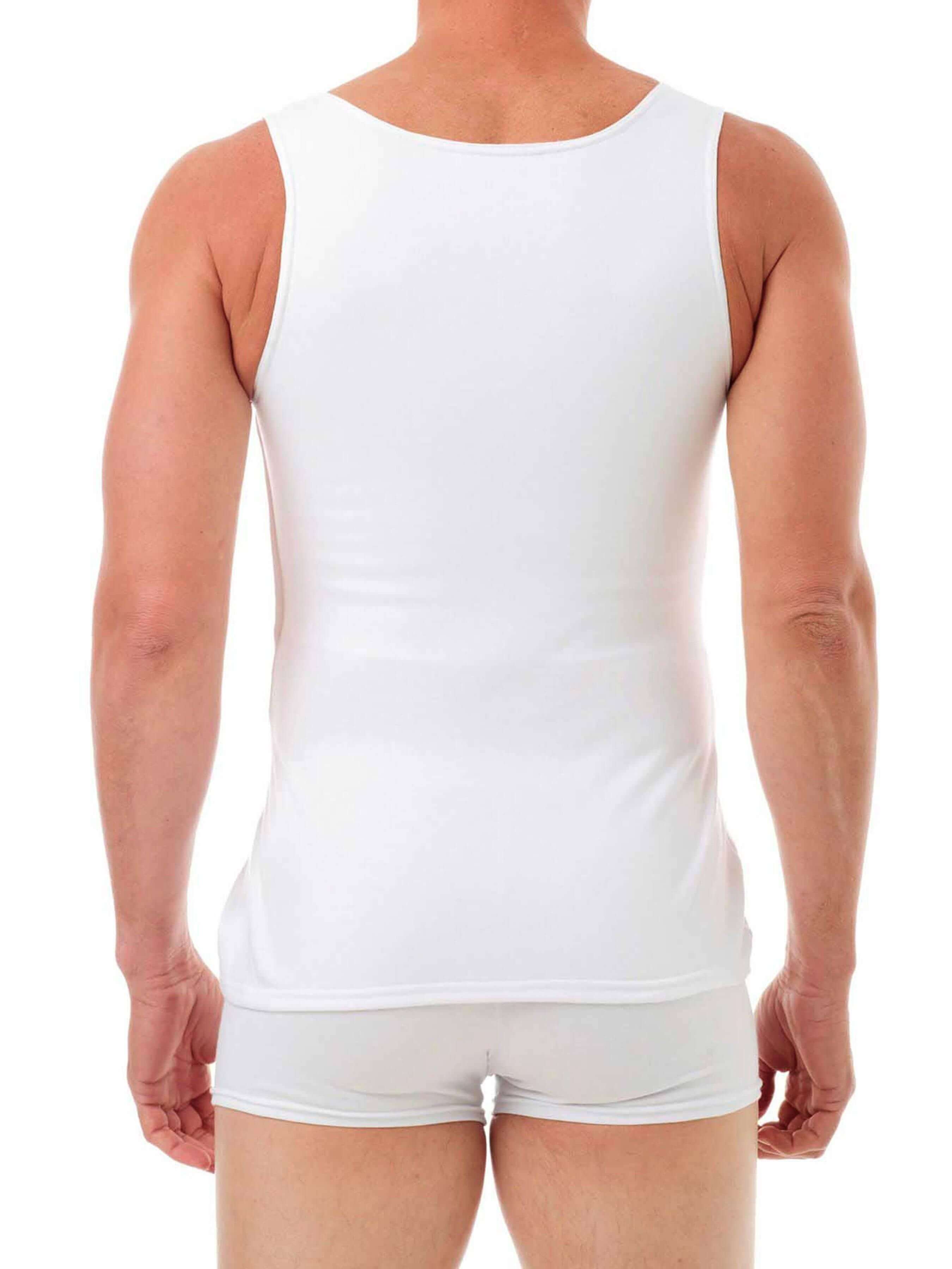 White Compression Shirt, Chest Compression Binder